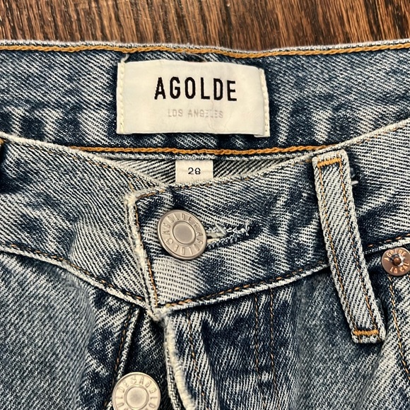 Agolde Riley High Rise Straight Crop - Picture 3 of 4